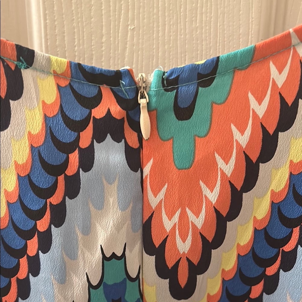 Chevron Patterned Multicolor Dress - Picture 3 of 4